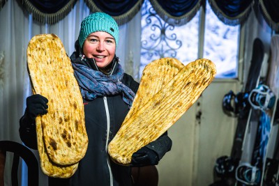 Vietējā barbari maize - ļoti garda.