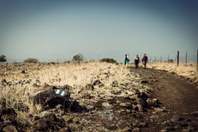 Zavitan navionālā parka taka. Izraēla, Golan Geights.