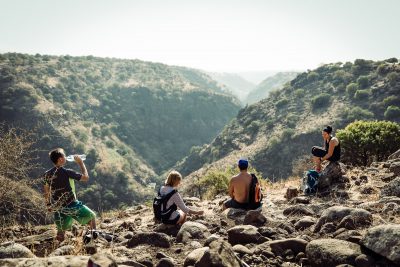 Pieturas pauzes skatu punkts. Izraēla, Golan Heights.